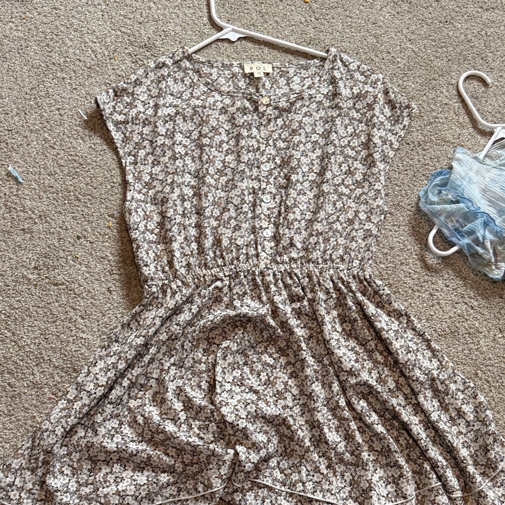 Floral Button-Up Dress